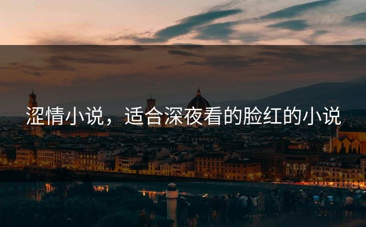涩情小说，适合深夜看的脸红的小说